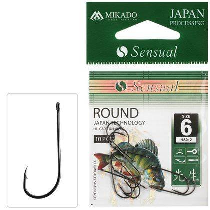 Haczyki Mikado Sensual - ROUND Z ZADZIORAMI Nr 2 BN - 10szt.