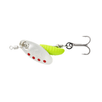 Obrotówka Savage Gear Grub Spinners #1 | Silver Red Lime