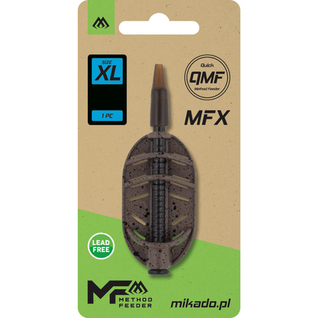 Podajnik koszyk do methody Mikado Method Feeder MFX Q.M.F. rozm. XL | 30g 