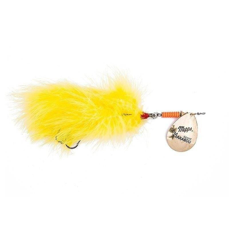Obrotówka Mepps Giant Marabou | 40g | Złoty / Żółty