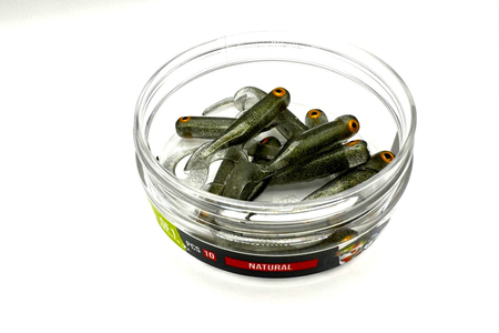 Guma Great Fish GF1 Twister 4,9cm | Natural | rybny | 10 szt.