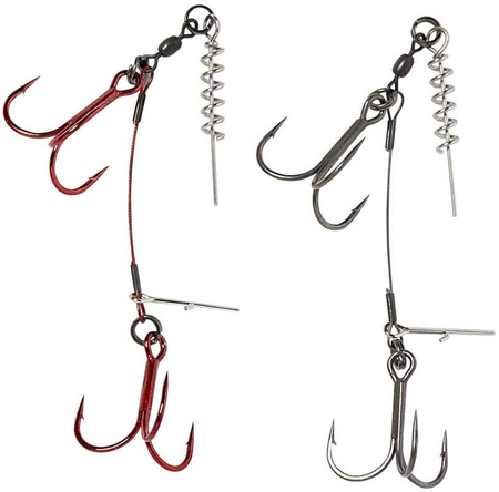 Dozbrojka Savage Gear CARBON49 CORKSCREW STINGER 2x2/0 | 31kg | 2 szt. | Do gum 22-25cm