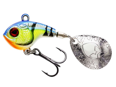 Wirujący ogonek Westin DropBite Spin Tail Jig 12g | 3,2cm | Chartreuse Blue Craw