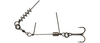 Dozbrojka Savage Gear Corkscrew Stinger 3g 1X #1/0 35kg RED + | 2 szt. | Do gum 16-18cm