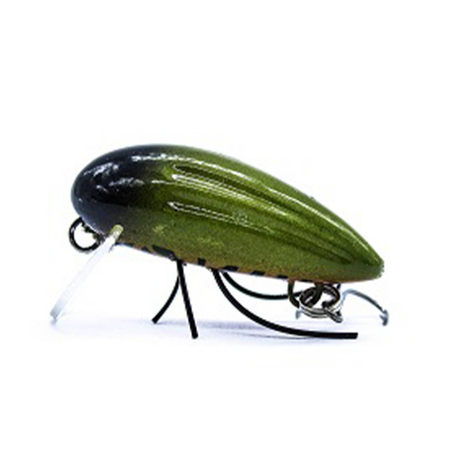 Wobler Engima Baits Owad 3cm | Oliwkowy-Zielony | pływający