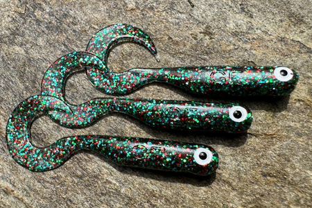 Guma Great Fish GF1 Twister 4,9cm | Colorful Glitter | rybny | 10 szt.