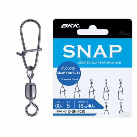 Agrafki BKK Duolock Snap Swivel-51 | #00 | 5 szt.