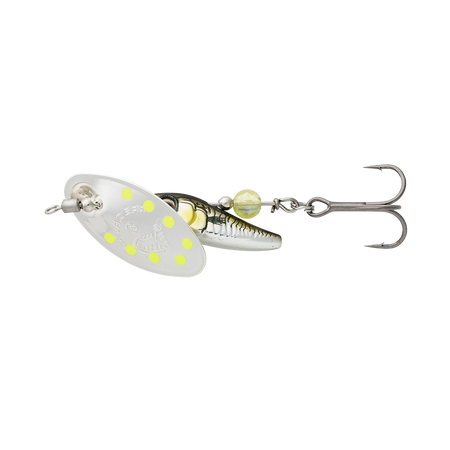 Obrotówka Savage Gear Sticklebait Spinner #1 | Green Silver Ayu