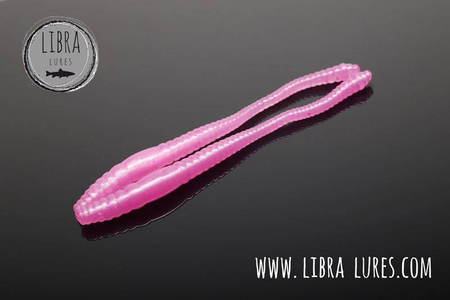 Przynęta Libra Lures Dying Worm 7cm | 018 - Pink Pearl | ser | 15 szt.