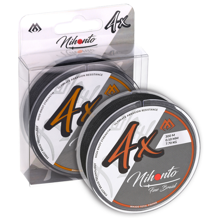 Plecionka Mikado Nihonto Fine Braid 0,40 mm | black | 300m