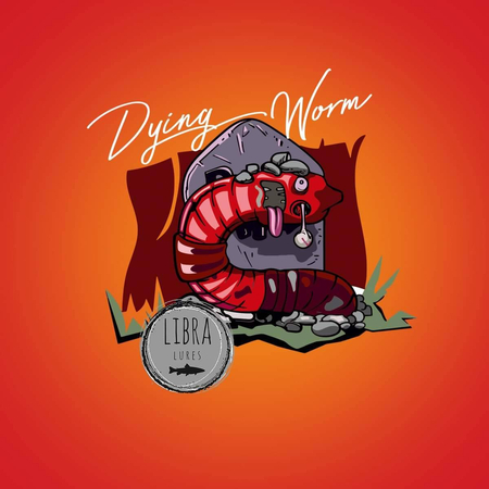 Przynęta Libra Lures Dying Worm 7cm | 005 - Cheese | brak zapachu | 15 szt.