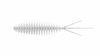 Przynęta Libra Lures Turbo Worm 5.6cm | 001 - White | kryl | 8 szt.