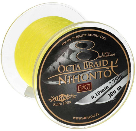 Plecionka Mikado Nihonto Octa Braid 0,18mm| fluo | 300m