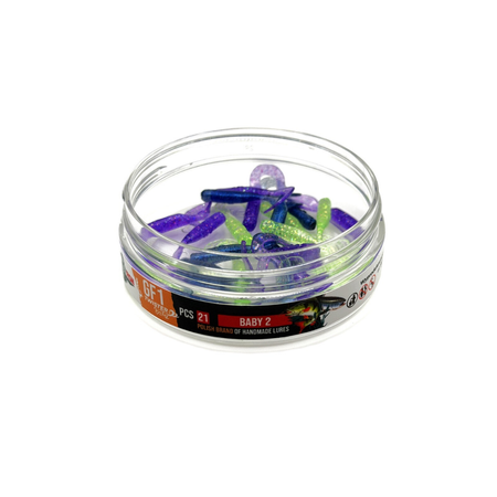 Guma Great Fish GF1 Twister Baby 3cm | MIX2 | Krewetkowy | 21 szt.