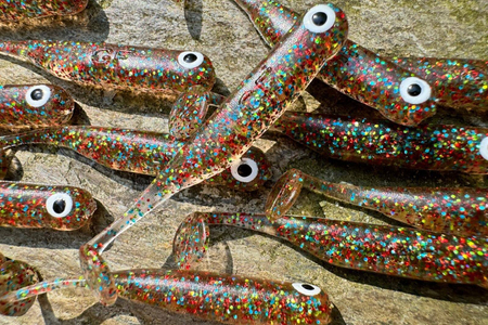 Guma Great Fish GF1 4,9cm | Glitter Colorful | bezzapachowy | 10 szt.