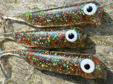 Guma Great Fish GF1 4,9cm | Glitter Colorful | rybny | 10 szt.