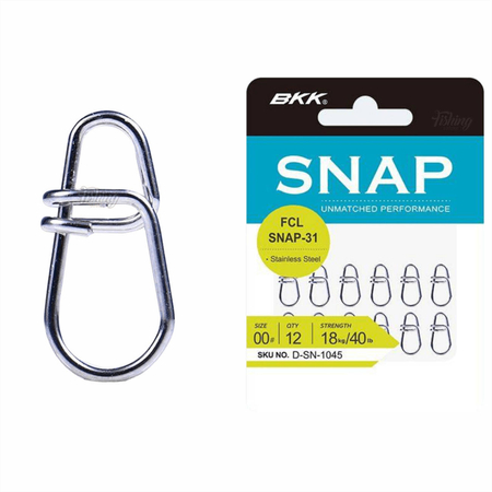 Agrafki BKK FCL Snap-31 | #1 | 12 szt.