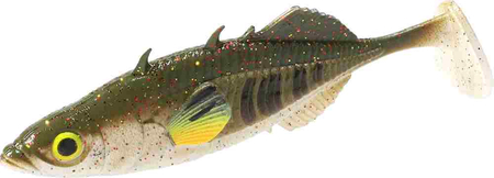 Guma Mikado Real Fish Real Fish Stickleback 8cmgreen Pumpkin
