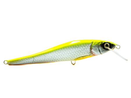 Wobler Kornel Słaby Jelcyk Sandaczowy - 10,5cm - 11g - Seledyn-Pomarańcz - pływający