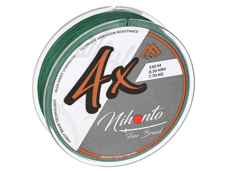 Plecionka Mikado Nihonto Fine Braid 0,20mm | green | 150m