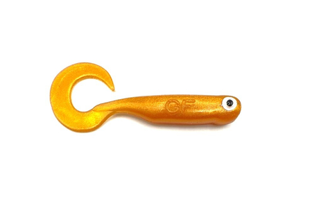 Guma Great Fish GF1 Twister 4,9cm | Gold | rybny | 10 szt.