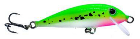 Wobler Engima Baits Pstrągowy 6cm | Zielony UV | pływający